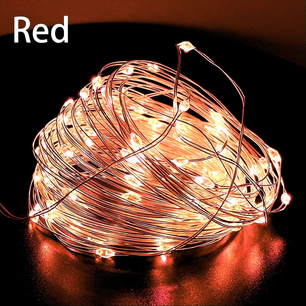Outdoor USB String Lights Waterproof LED Fairy Lamp Patio Decor