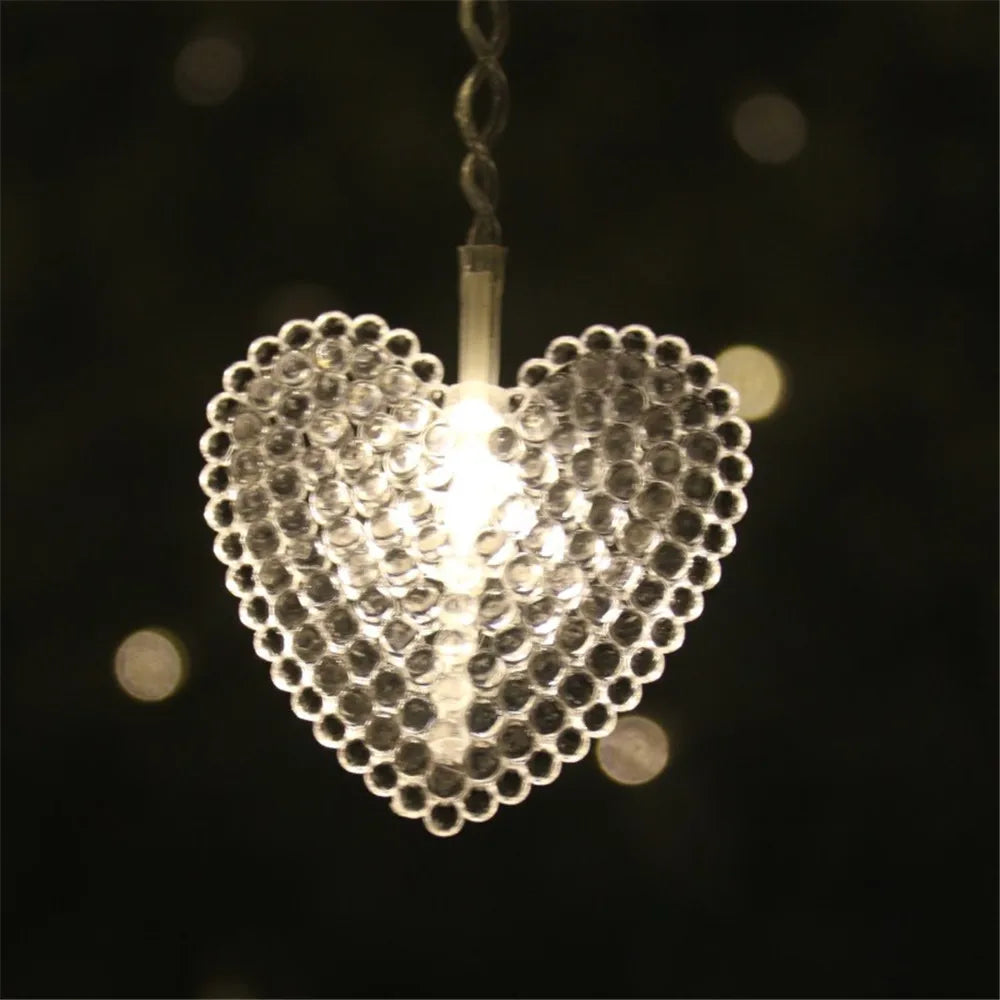 Solar Outdoor Curtain String Lights Waterproof Icicle Fairy Lamp