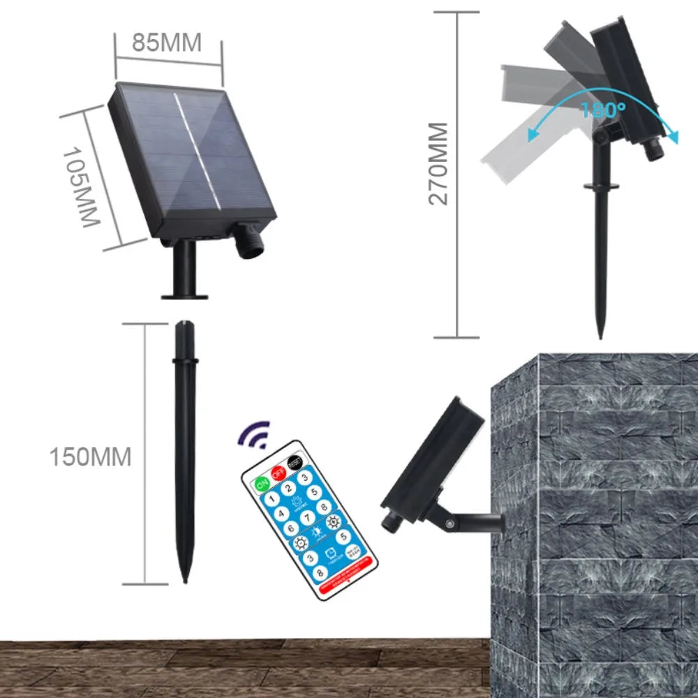 Solar Outdoor Curtain String Lights Waterproof Icicle Fairy Lamp