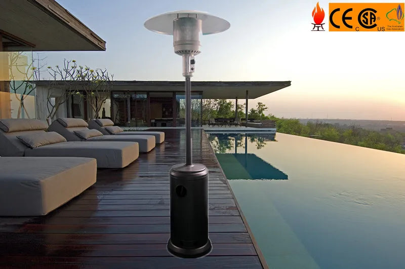 Outdoor Propane Patio Heater Stainless Steel Heat Lamp Post