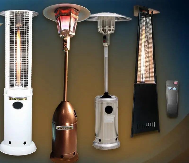 Outdoor Propane Patio Heater Stainless Steel Heat Lamp Post