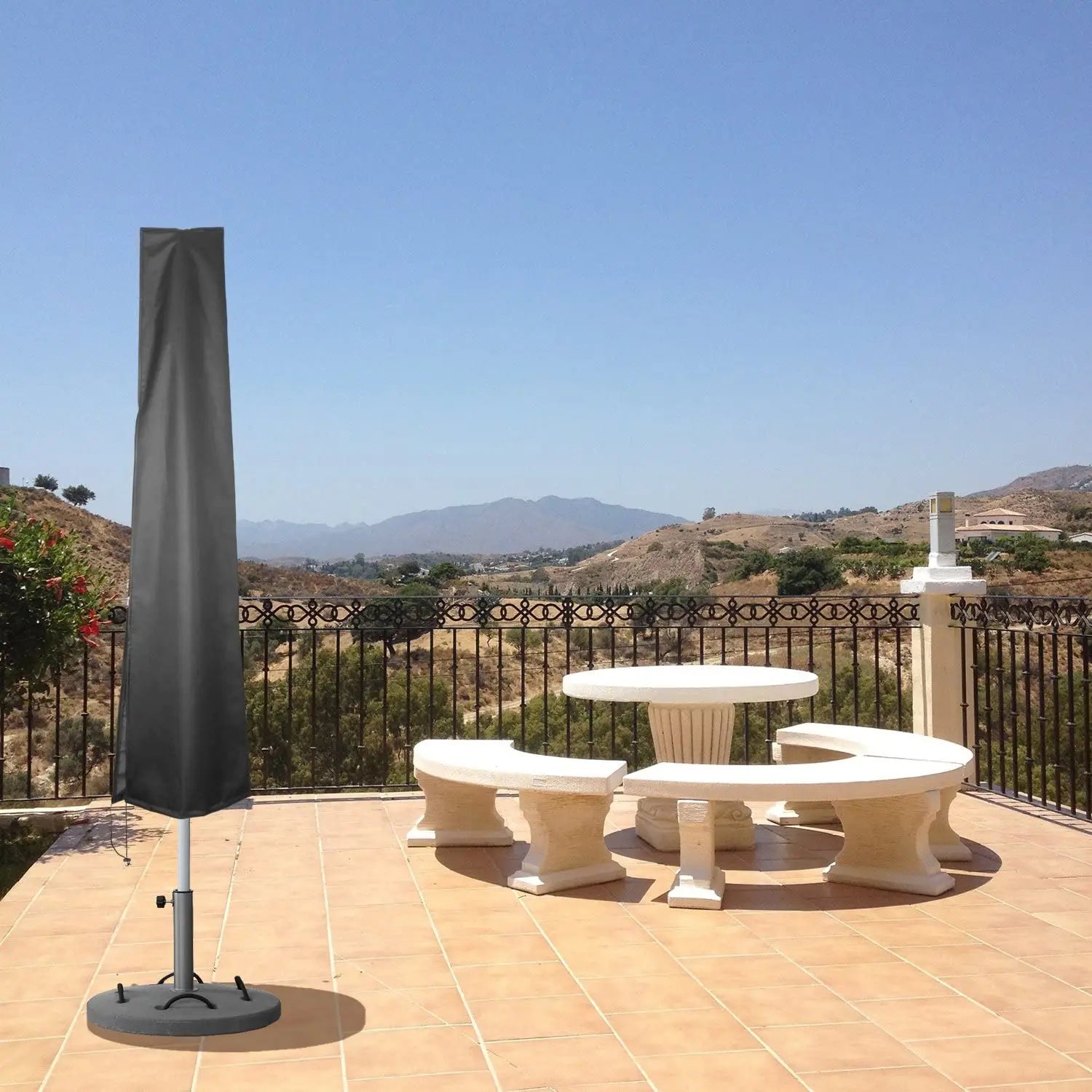 Waterproof Outdoor Patio Umbrella Cover Dustproof Parasol Protector