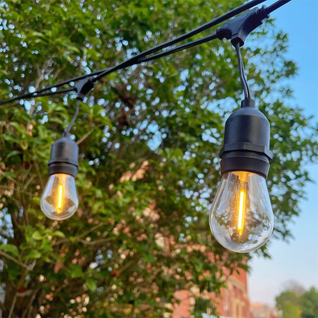 Outdoor Weatherproof LED String Lights Edison Bulbs Patio Fairy Lamp