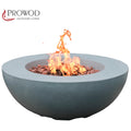 Outdoor Round Concrete Gas Fire Pit Table Bowl