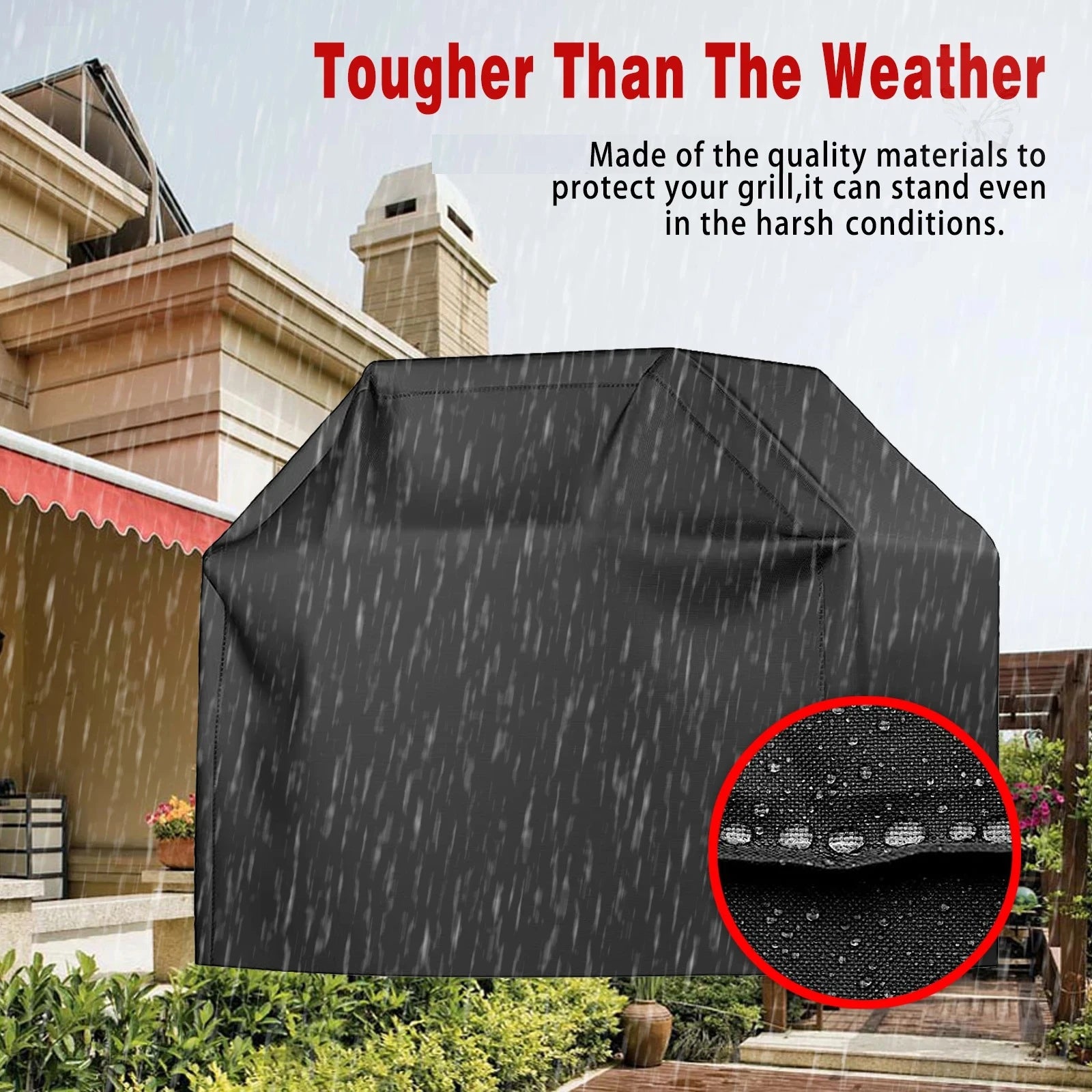 Heavy Duty Waterproof Barbecue Gas Grill Cover Dustproof Outdoor Protector