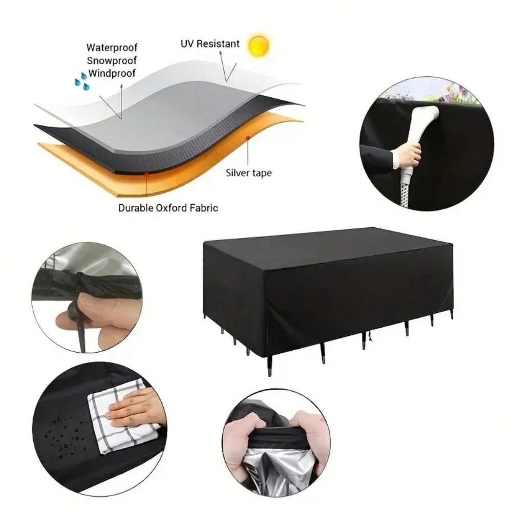 Waterproof Outdoor Garden Furniture Cover Dustproof Table Chair Protector