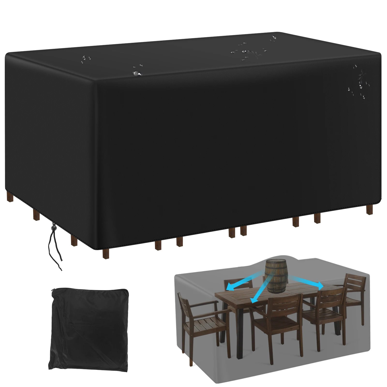 Waterproof Outdoor Garden Furniture Cover Dustproof Table Chair Protector